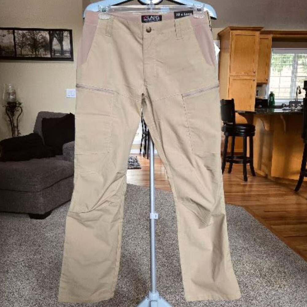 NWT LAPG womens BFE LA Police Gear Stretch Pants sz 10 Long Khaki